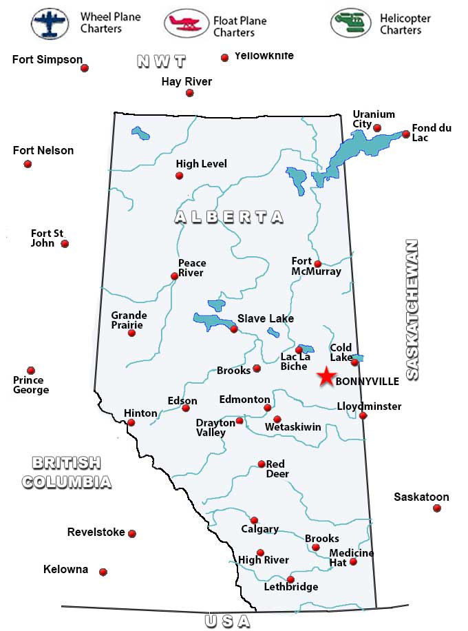 Charter Flights To Bonnyville Alberta Charter Flight Network